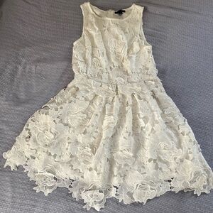 Aqua Ivory Lace dress